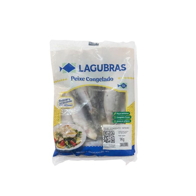 SARDINHA INTEIRA LAGUBRAS PAC 1KG CX15KG