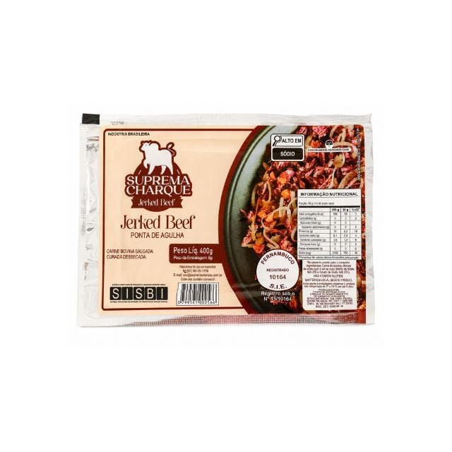 CHARQUE PA JB SUPREMA PAC400G CX10KG