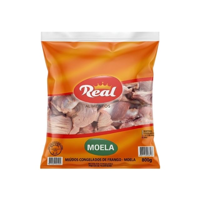 MOELA DE FRANGO REAL PAC800G CX20KG