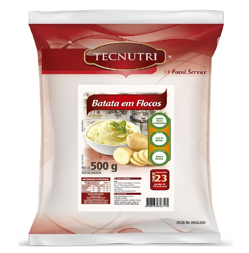 BATATA EM FLOCOS SUSTENTARE 500G