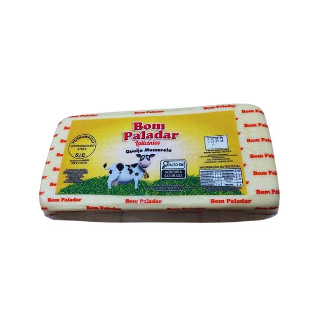 QUEIJO MUSSARELA BOM PALADAR PEÇA ±4KG
